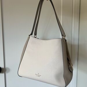 Kate Spade Ivory and Beige Shoulder Bag